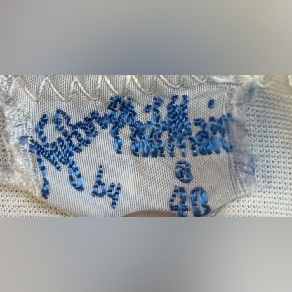 Philmaid Vintage Sheer Slip Dress Beautiful lace detail at the front and hemline - Picture 12 of 12